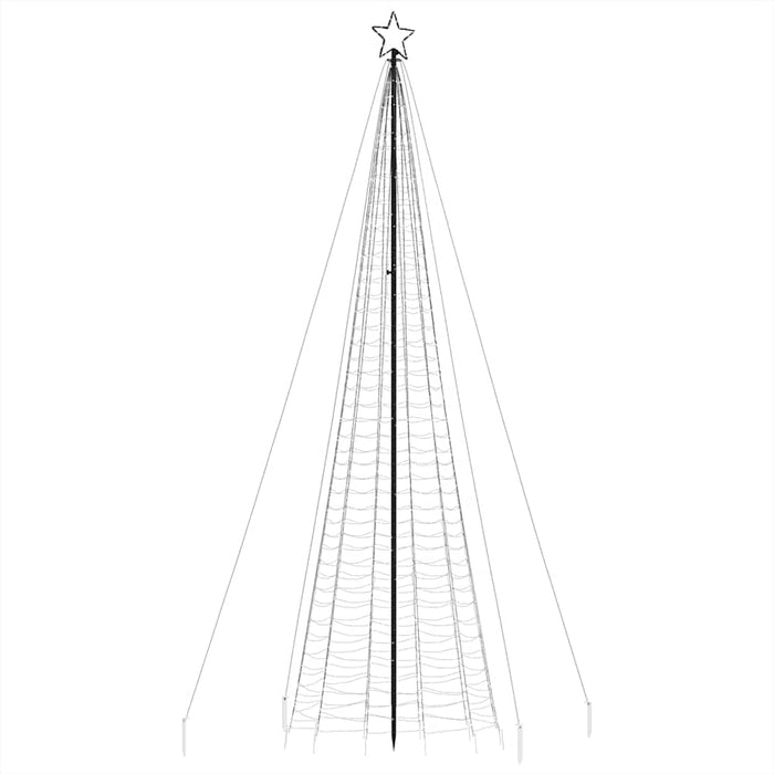 Pom de Crăciun LED cu țepi 1534 LED-uri Alb Cald 500 cm - WALTI WALTI