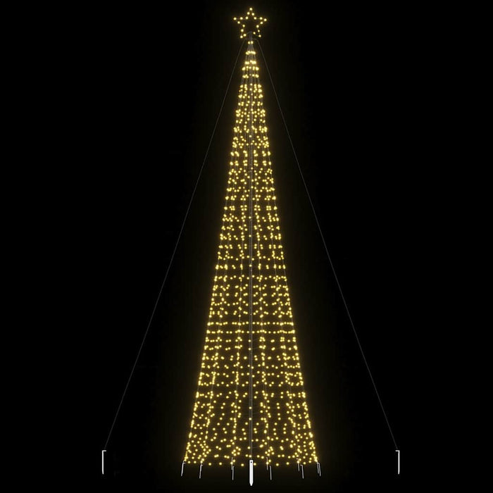 Pom de Crăciun LED cu țepi 1534 LED-uri Alb Cald 500 cm - WALTI WALTI