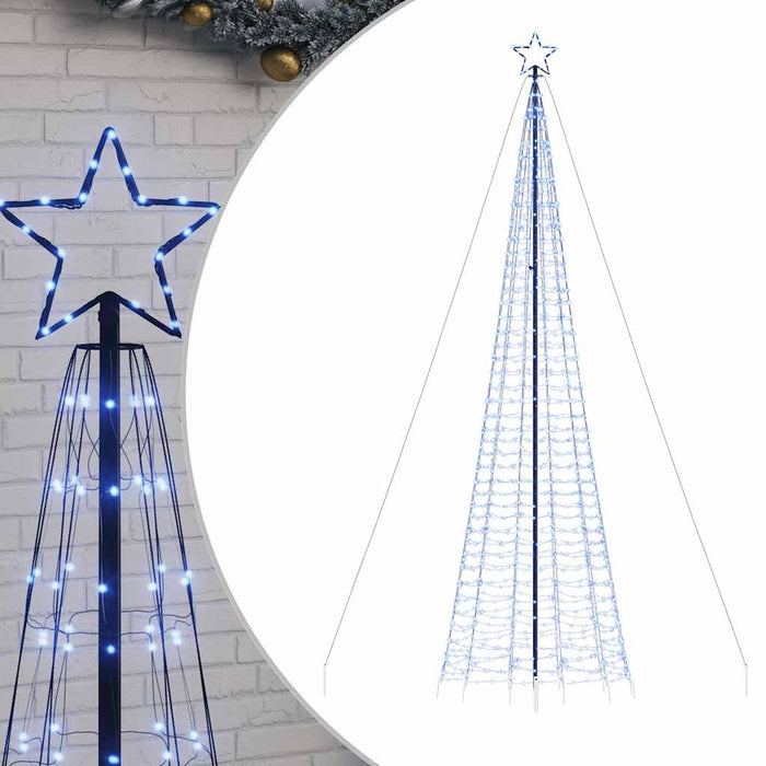 Pom de Crăciun LED-uri cu vârfuri 1534 LED-uri Albastru 500 cm - WALTI WALTI