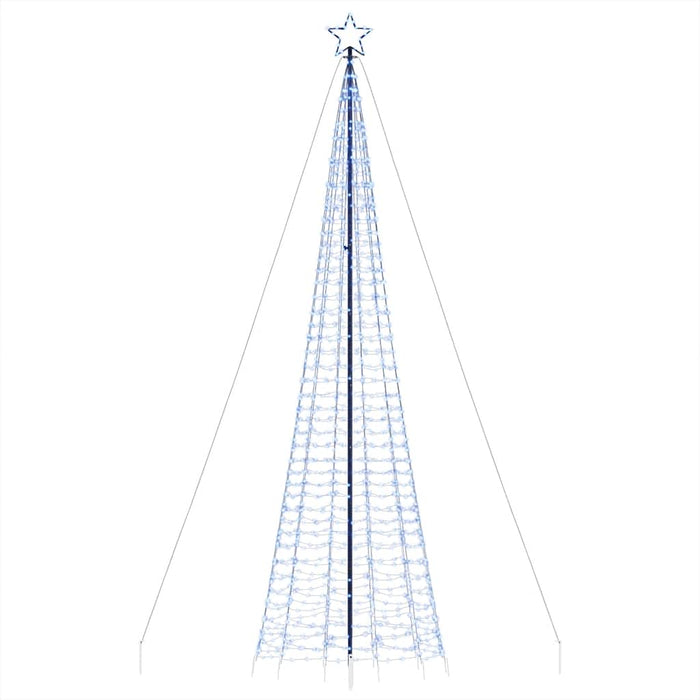 Pom de Crăciun LED-uri cu vârfuri 1534 LED-uri Albastru 500 cm - WALTI WALTI