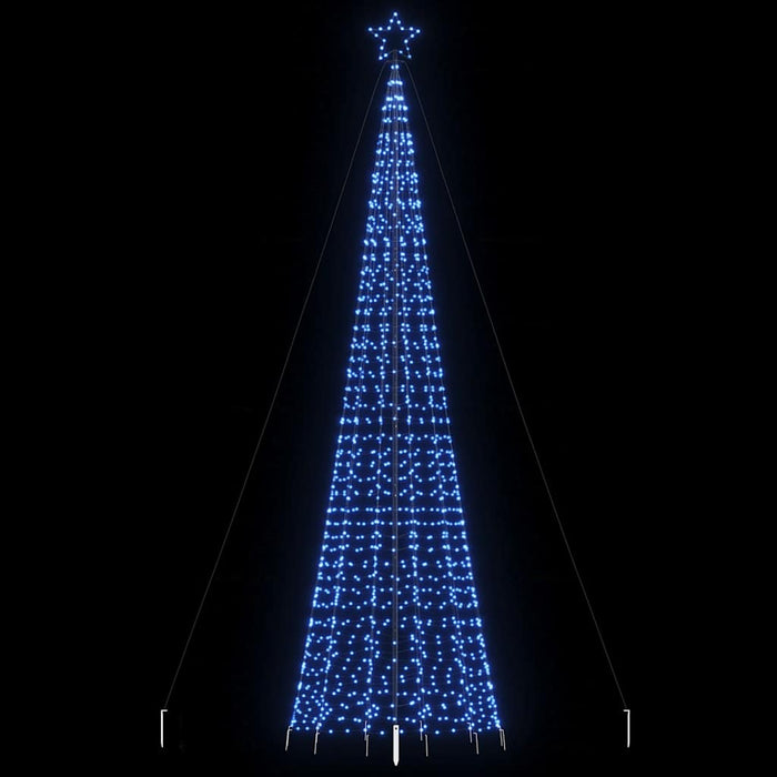 Pom de Crăciun LED-uri cu vârfuri 1534 LED-uri Albastru 500 cm - WALTI WALTI