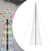 Pom de Crăciun LED-uri cu vârfuri 1534 LED-uri colorate 500 cm - WALTI WALTI