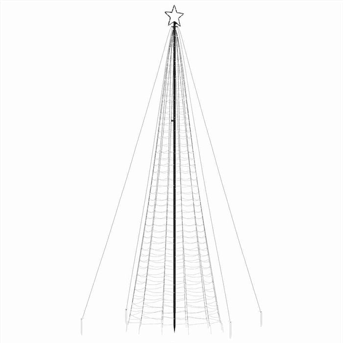 Pom de Crăciun LED-uri cu vârfuri 1534 LED-uri colorate 500 cm - WALTI WALTI