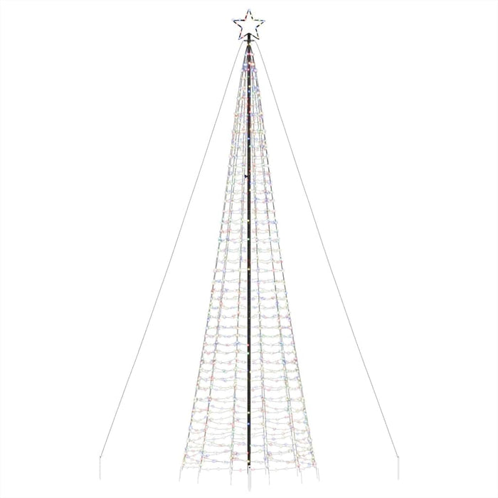 Pom de Crăciun LED-uri cu vârfuri 1534 LED-uri colorate 500 cm - WALTI WALTI