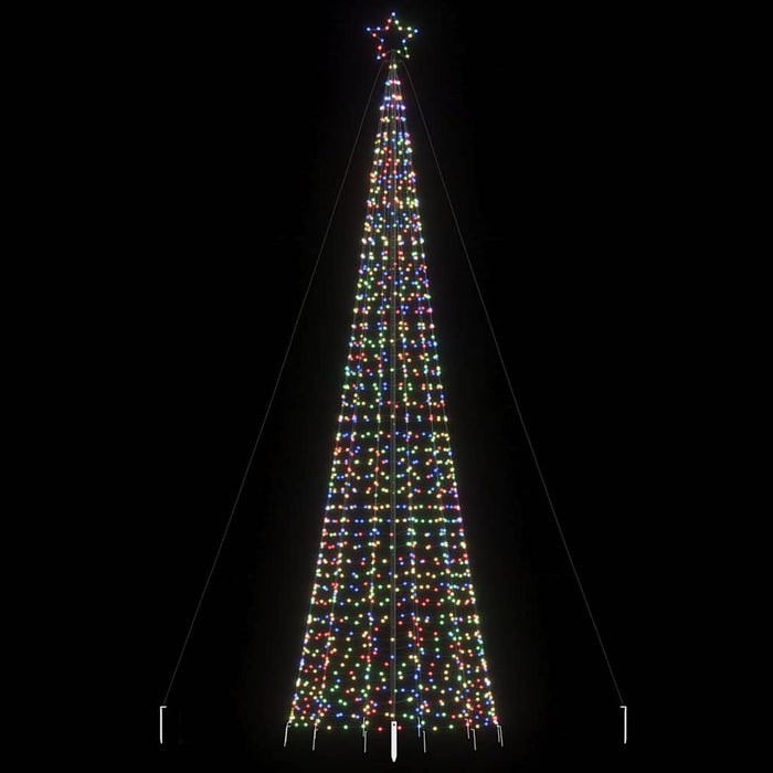 Pom de Crăciun LED-uri cu vârfuri 1534 LED-uri colorate 500 cm - WALTI WALTI