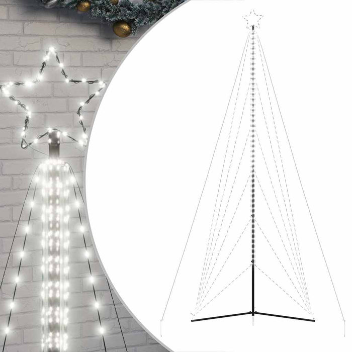 Pom de Crăciun LED 861 LED-uri Alb Rece 478 cm WALTI