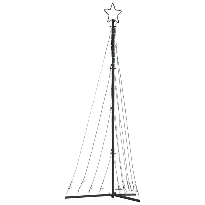 Pom de Crăciun LED 447 LED-uri Alb Rece 250 cm WALTI