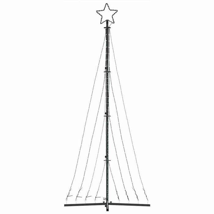 Pom de Crăciun LED 447 LED-uri Alb Rece 250 cm WALTI