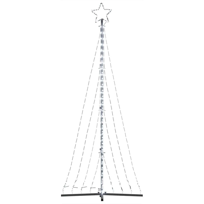 Pom de Crăciun LED 447 LED-uri Alb Rece 250 cm WALTI