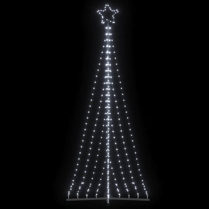 Pom de Crăciun LED 447 LED-uri Alb Rece 250 cm WALTI