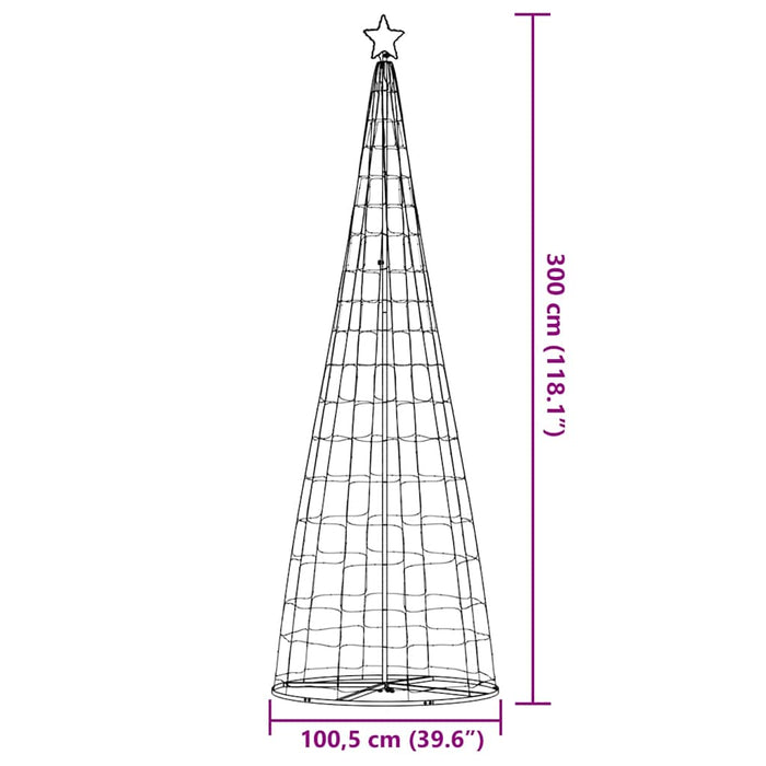 Pom de Crăciun LED 550 LED-uri Alb Cald 300 cm - WALTI WALTI