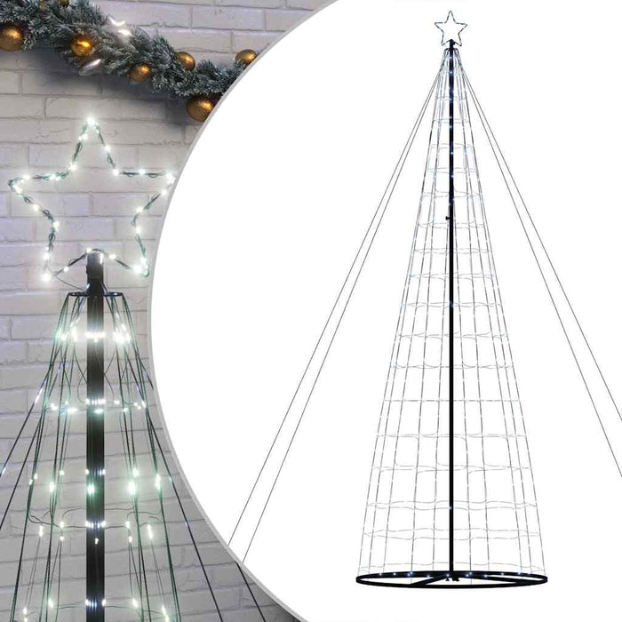 Pom de Crăciun LED 1534 LED-uri Alb Rece 500 cm - WALTI WALTI