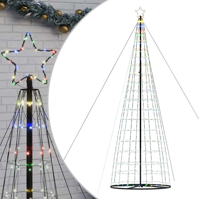 Pom de Crăciun LED 1534 LED-uri colorate 500 cm WALTI