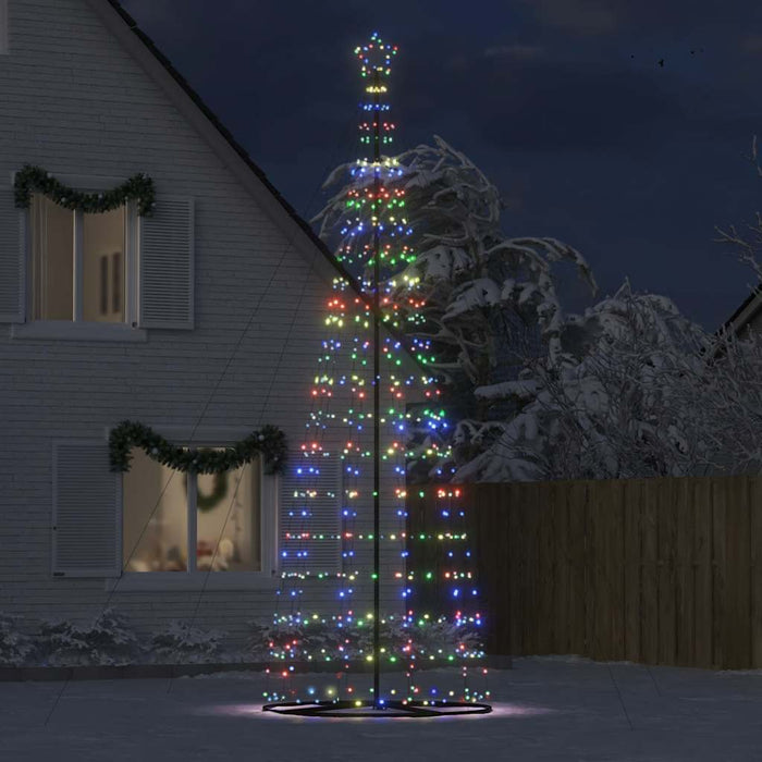 Pom de Crăciun LED 1534 LED-uri colorate 500 cm WALTI