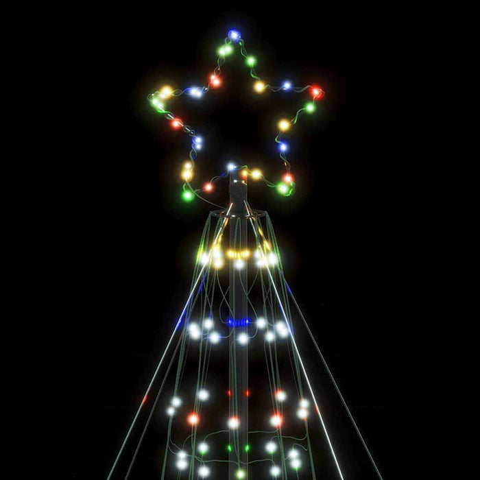 Pom de Crăciun LED 1534 LED-uri colorate 500 cm WALTI