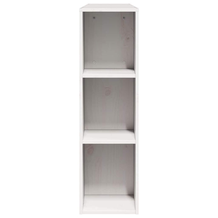 Tăblie de pat cu depozitare alb 135 cm lemn masiv de pin WALTI