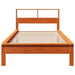 Pat bibliotecă fără saltea maro ceruit 75x190 cm lemn masiv pin - WALTI WALTI