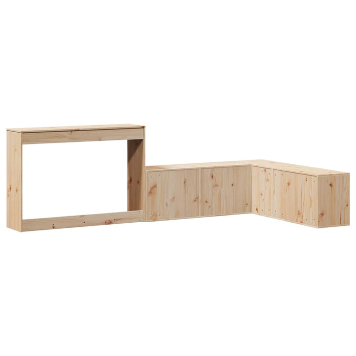 Noptieră cu birou, 222x107x75 cm lemn masiv de pin - WALTI WALTI