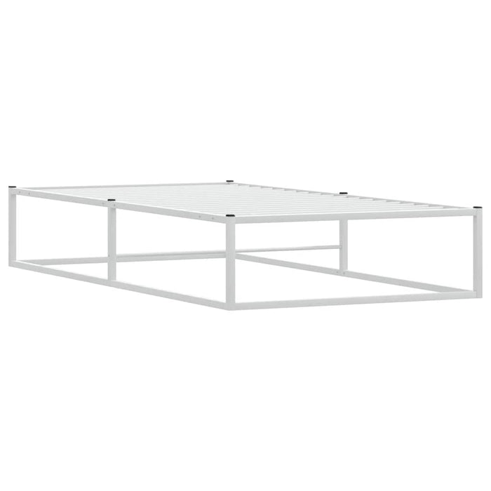 Cadru pat fără saltea alb 90x200 cm metal - WALTI WALTI