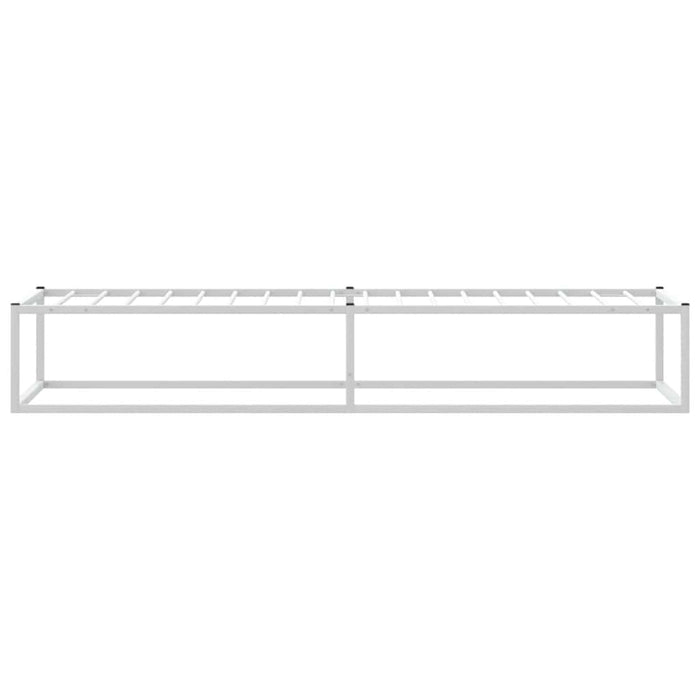 Cadru pat fără saltea alb 90x200 cm metal - WALTI WALTI