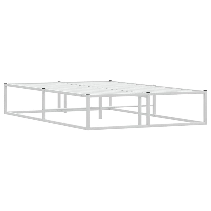 Cadru pat fără saltea alb 120x200 cm metal - WALTI WALTI