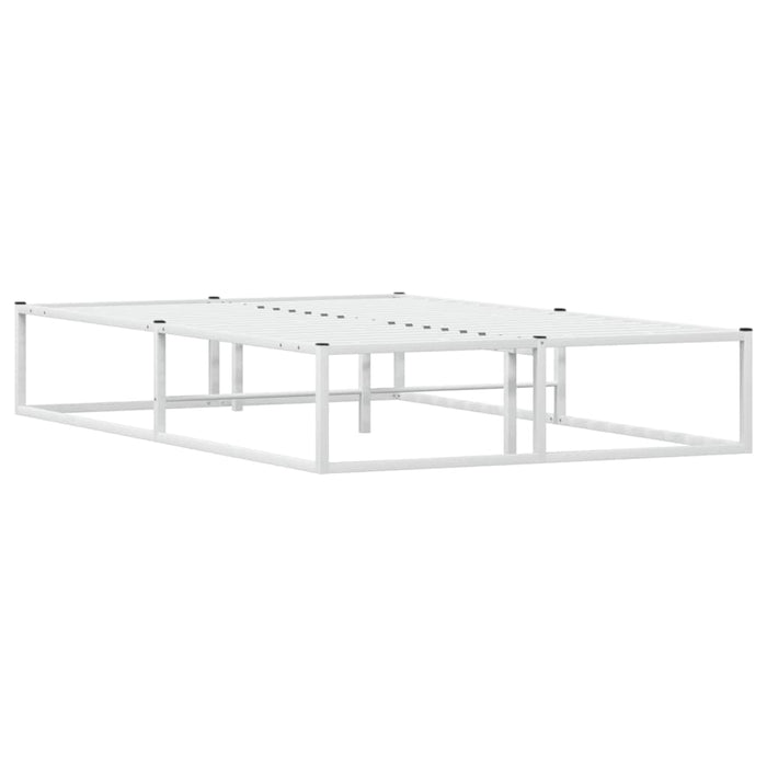 Cadru pat fără saltea alb 120x200 cm metal - WALTI WALTI