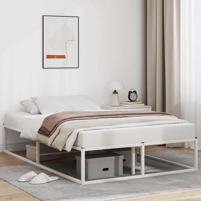 Cadru pat fără saltea alb 120x200 cm metal - WALTI WALTI