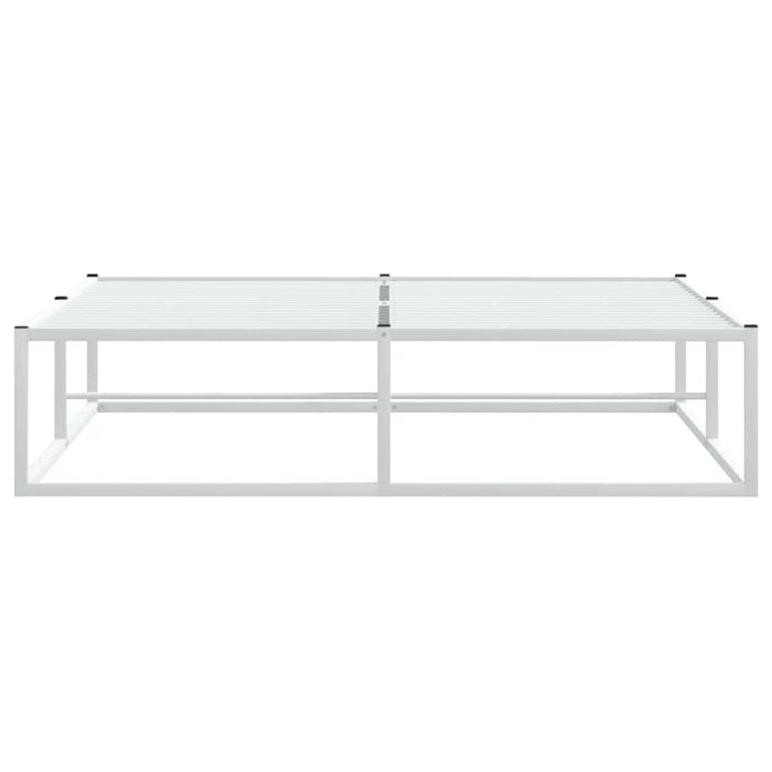 Cadru de pat fără saltea alb 140x200 cm metal - WALTI WALTI