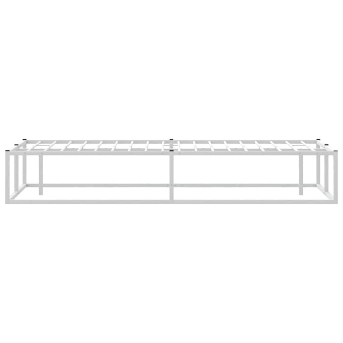 Cadru de pat fără saltea alb 140x200 cm metal - WALTI WALTI