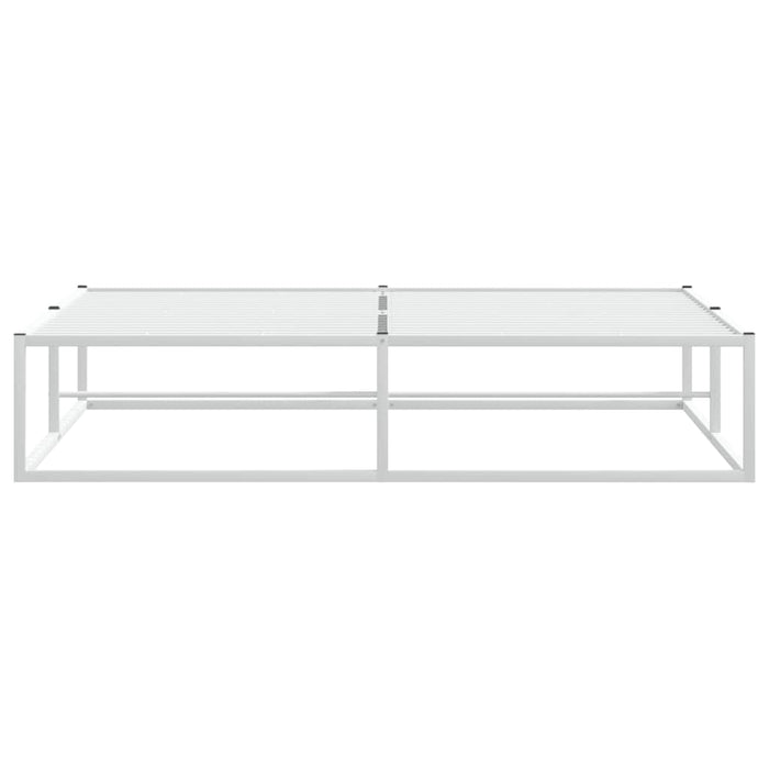 Cadru pat fără saltea alb 160x200 cm metal - WALTI WALTI