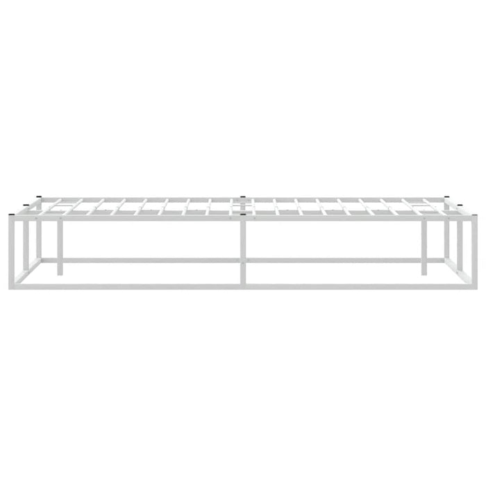 Cadru pat fără saltea alb 160x200 cm metal - WALTI WALTI