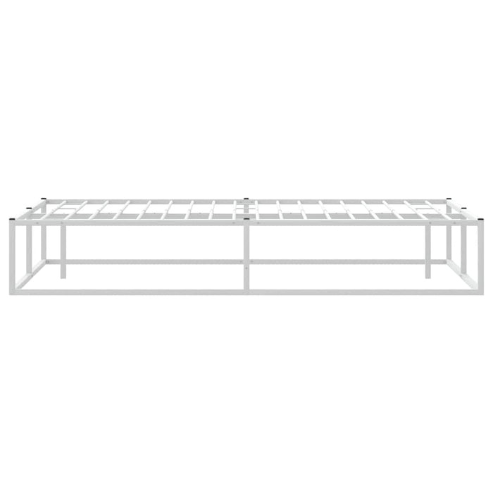Cadru de pat fără saltea alb 180x200 cm metal - WALTI WALTI