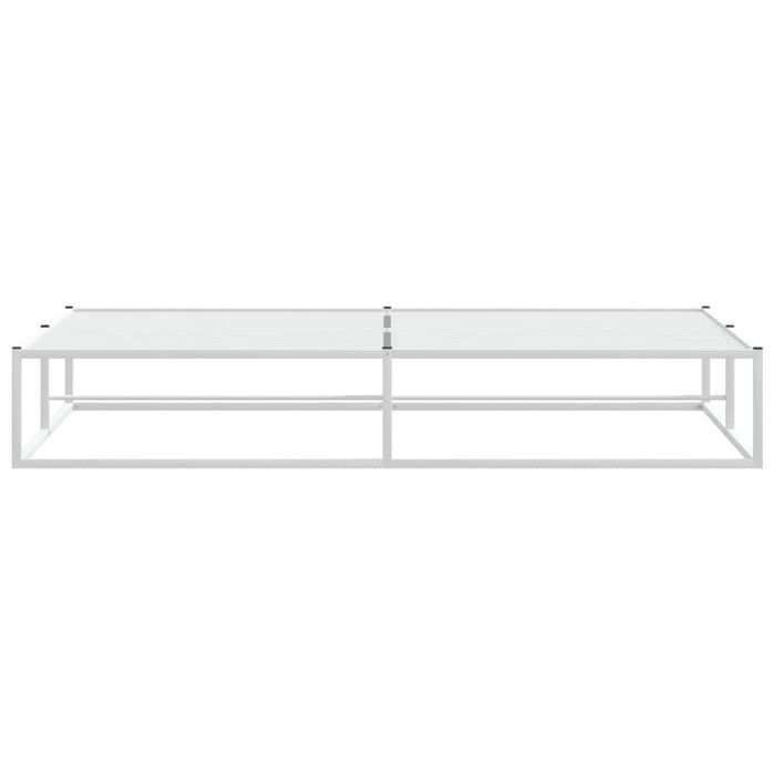 Cadru pat fără saltea alb 200x200 cm metal - WALTI WALTI