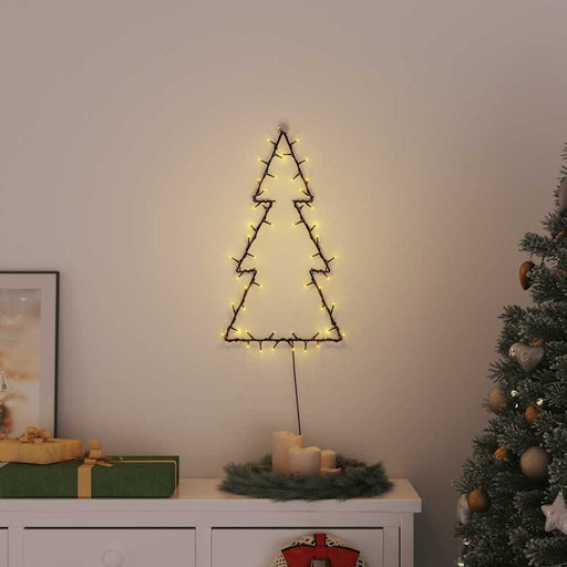 Lumini de Crăciun Siluetă Pom Crăciun 80 LED-uri Alb Cald - WALTI WALTI