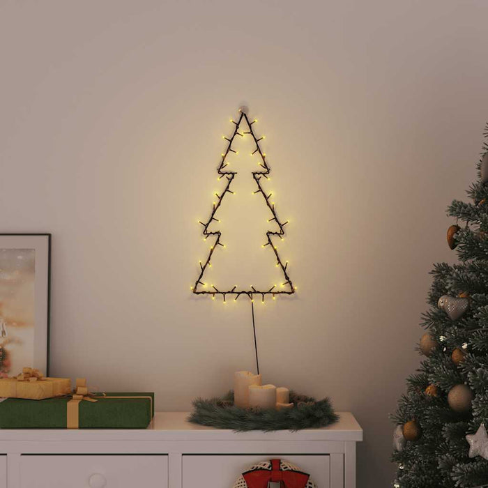 Lumini de Crăciun Siluetă Pom Crăciun 80 LED-uri Alb Cald - WALTI WALTI