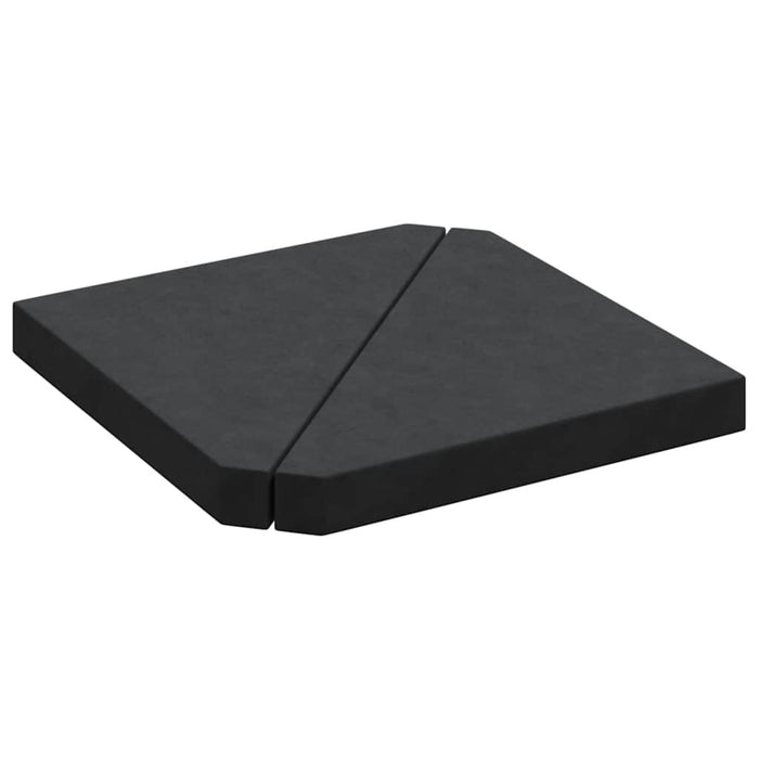 Plăci cu greutate umbrelă 2 buc Granit Negru Triunghiular 14 kg - WALTI WALTI