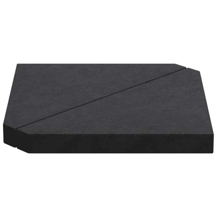 Plăci cu greutate umbrelă 2 buc Granit Negru Triunghiular 14 kg - WALTI WALTI