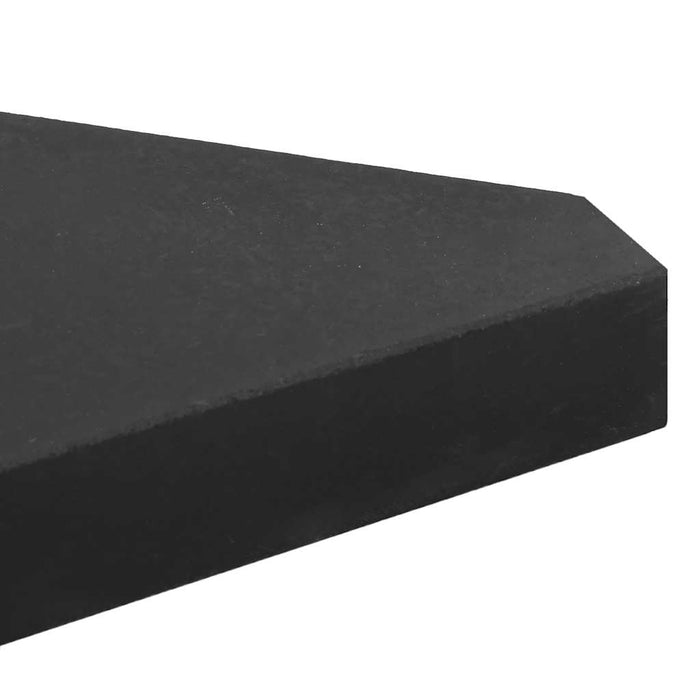 Plăci cu greutate umbrelă 2 buc Granit Negru Triunghiular 14 kg - WALTI WALTI