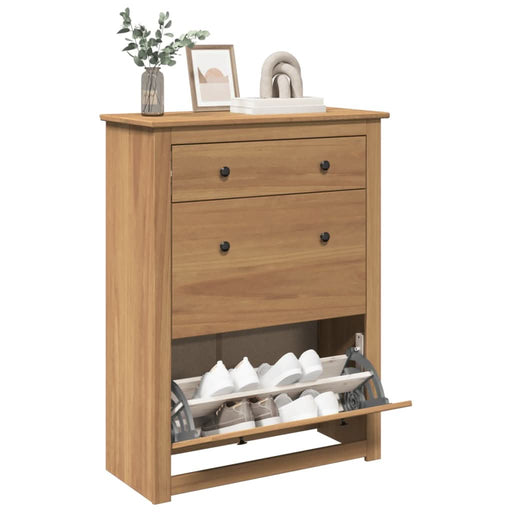 Dulap de pantofi „Panama”, 80x35x105 cm, lemn masiv de pin - WALTI WALTI
