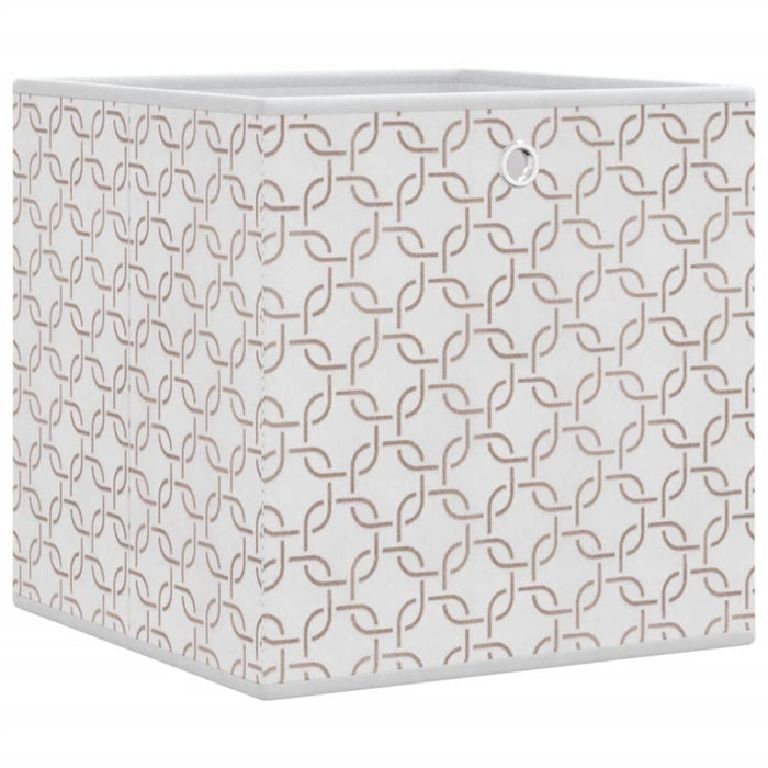 Cutii depozitare pliabile 4 buc. crem 32x32x32cm textil nețesut WALTI