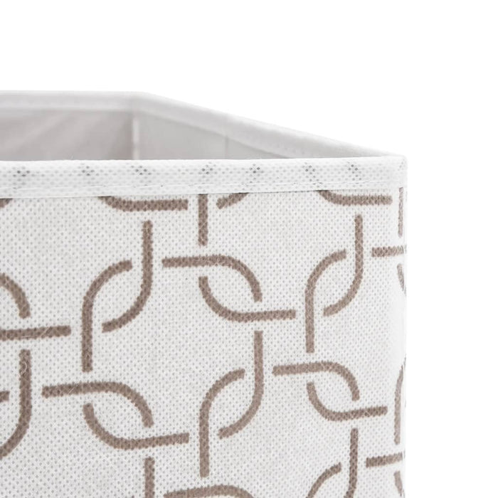 Cutii depozitare pliabile 4 buc. crem 32x32x32cm textil nețesut WALTI