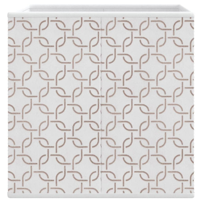 Cutii depozitare pliabile 4 buc. crem 32x32x32cm textil nețesut WALTI