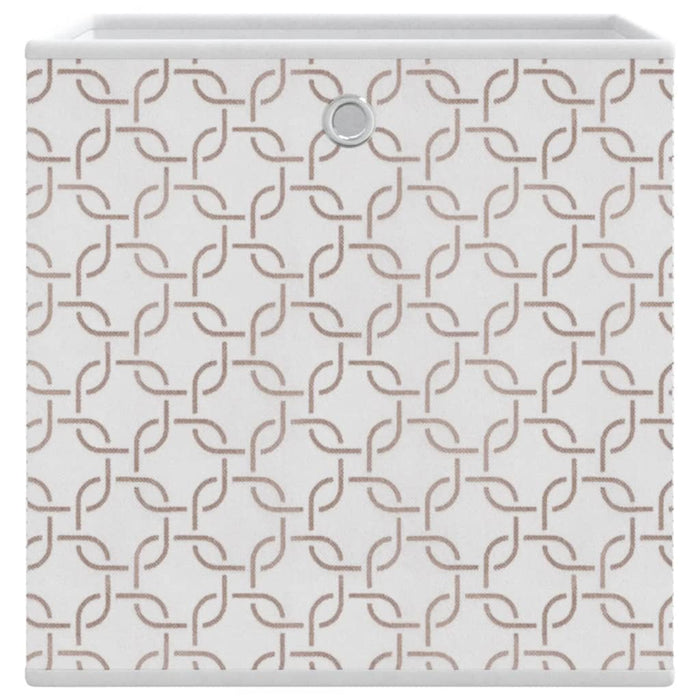 Cutii depozitare pliabile 10buc. crem 32x32x32cm textil nețesut - WALTI WALTI