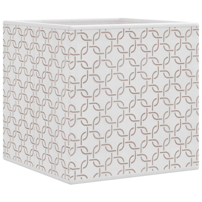 Cutii depozitare pliabile 10buc. crem 32x32x32cm textil nețesut - WALTI WALTI