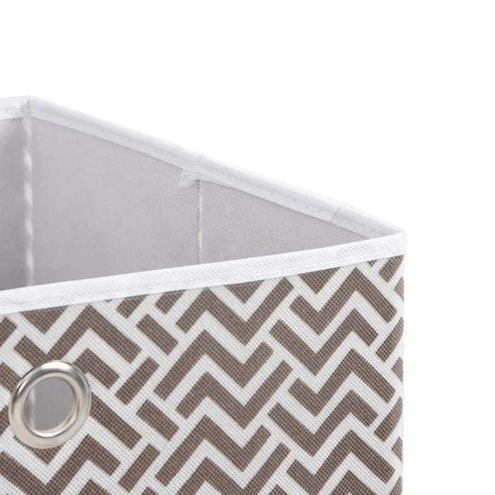 Cutii depozitare pliabile 4 buc maro 32x32x32cm textil nețesut - WALTI WALTI
