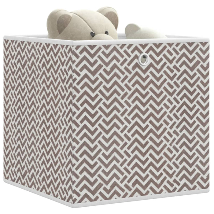 Cutii depozitare pliabile 4 buc maro 32x32x32cm textil nețesut - WALTI WALTI