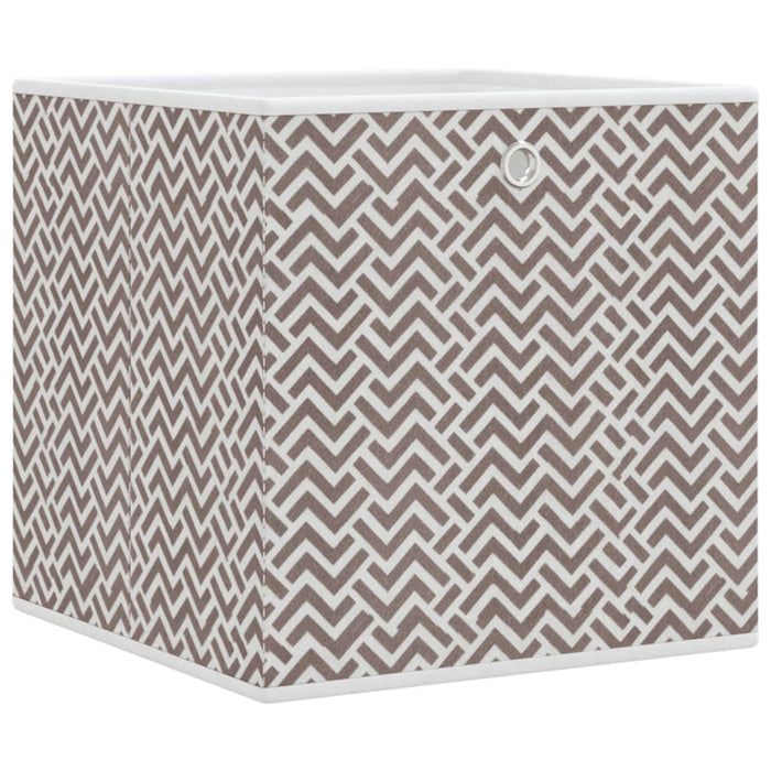 Cutii depozitare pliabile 10 buc maro 32x32x32cm textil nețesut - WALTI WALTI