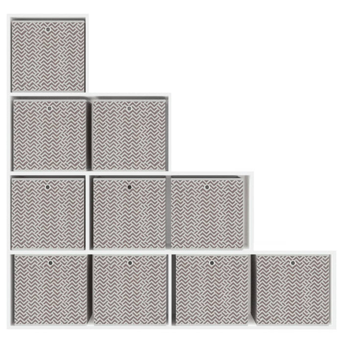 Cutii depozitare pliabile 10 buc maro 32x32x32cm textil nețesut - WALTI WALTI