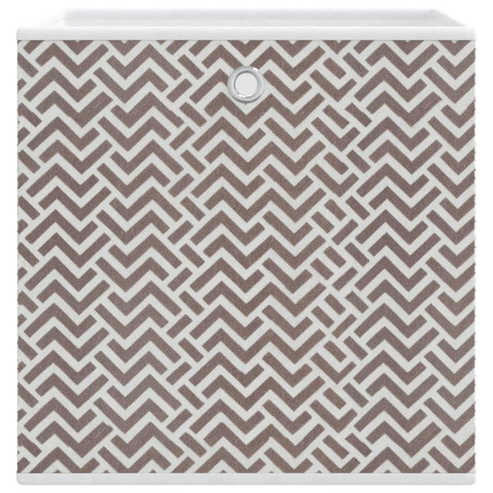 Cutii depozitare pliabile 10 buc maro 32x32x32cm textil nețesut - WALTI WALTI