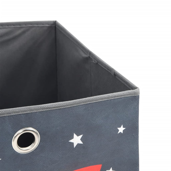 Cutii depozitare pliabile 4 buc. gri 32x32x32 cm textil nețesut - WALTI WALTI